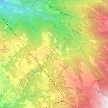 Topografische Karte Nigerpass, Höhe, Relief
