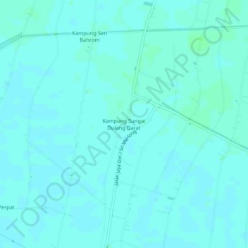 Topografische Karte Kampung Sungai Dulang Darat, Höhe, Relief