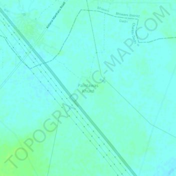 Topografische Karte Paintawas Khurd, Höhe, Relief