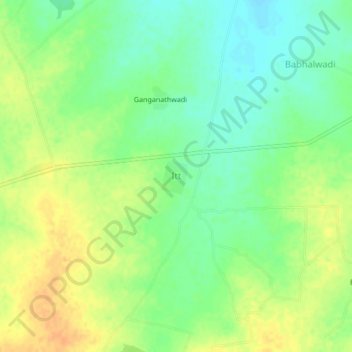 Topografische Karte Itt, Höhe, Relief