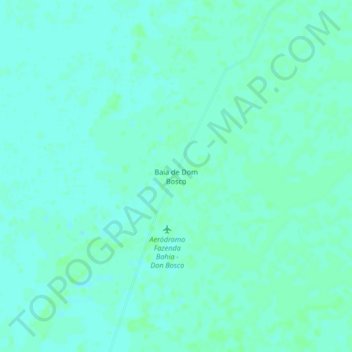 Topografische Karte Baía de Dom Bosco, Höhe, Relief