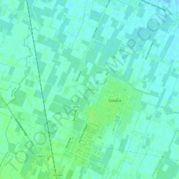 Topografische Karte La Corte, Höhe, Relief