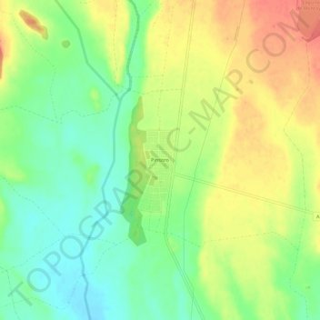 Topografische Karte Pinsoro, Höhe, Relief