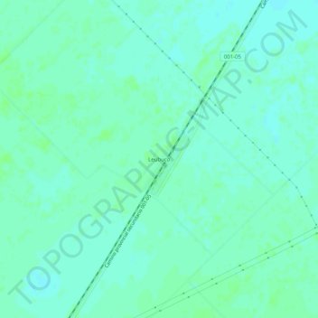 Topografische Karte Leubucó, Höhe, Relief