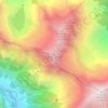 Topografische Karte Cima Bianca, Höhe, Relief