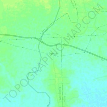 Topografische Karte Tumuki, Höhe, Relief