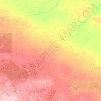 Topografische Karte Kenora, Höhe, Relief