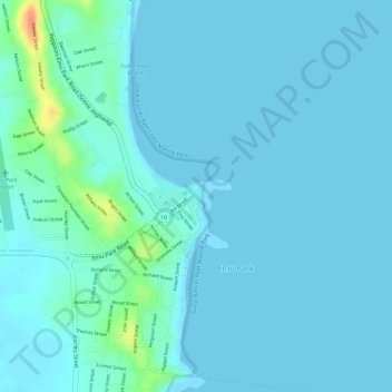 Topografische Karte Kele Park, Höhe, Relief