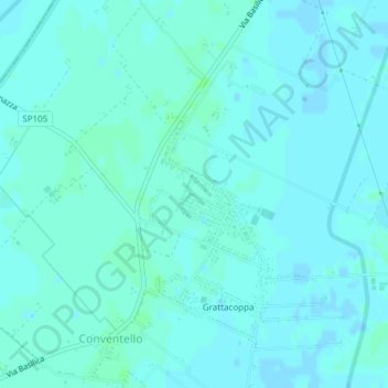 Topografische Karte Savarna, Höhe, Relief