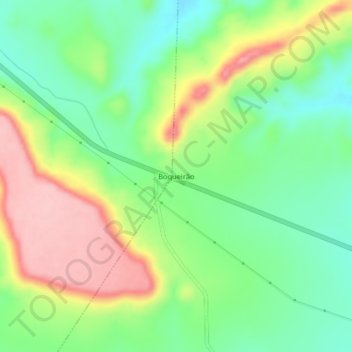 Topografische Karte Boqueirão, Höhe, Relief