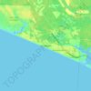 Topografische Karte Alys Beach, Höhe, Relief