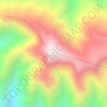 Topografische Karte Cerro Viejo, Höhe, Relief