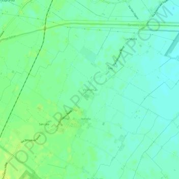 Topografische Karte Vedrana, Höhe, Relief