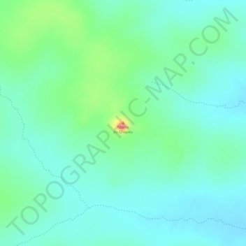 Topografische Karte Morro do Chapéu, Höhe, Relief