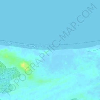 Topografische Karte Praia do Amor, Höhe, Relief