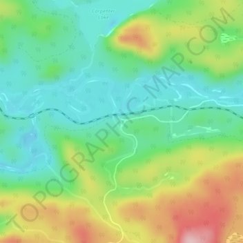 Topografische Karte Batchewana, Höhe, Relief