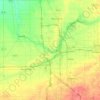 Topografische Karte Flint, Höhe, Relief
