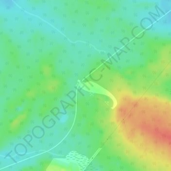 Topografische Karte Grevet, Höhe, Relief