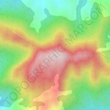 Topografische Karte Guaribas, Höhe, Relief