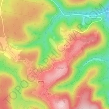 Topografische Karte Althal, Höhe, Relief
