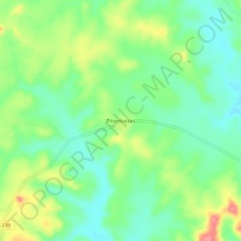 Topografische Karte Pitombeiras, Höhe, Relief