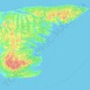 Topografische Karte Boughton Island, Höhe, Relief