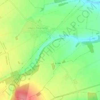 Topografische Karte Montagne des Galets, Höhe, Relief