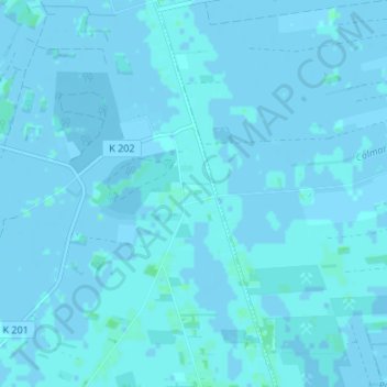 Topografische Karte Mentzhausen, Höhe, Relief