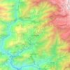 Topografische Karte Gangtok, Höhe, Relief