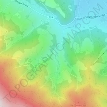 Topografische Karte Warbach, Höhe, Relief