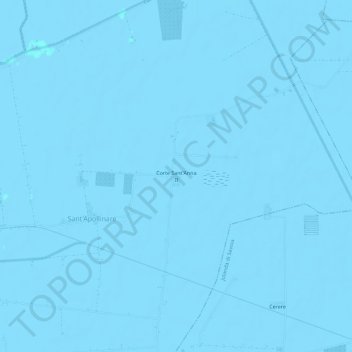 Topografische Karte Corte Sant'Anna II, Höhe, Relief