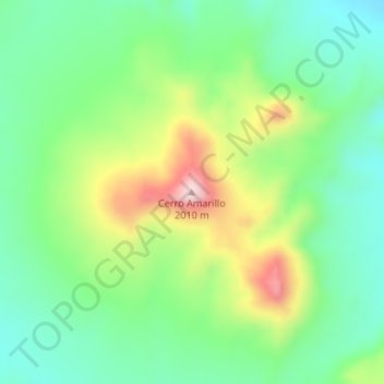 Topografische Karte Cerro Amarillo, Höhe, Relief