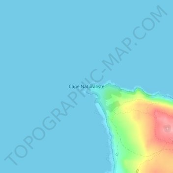 Topografische Karte Cape Naturaliste, Höhe, Relief
