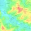 Topografische Karte La Mazure, Höhe, Relief