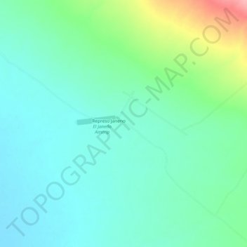 Topografische Karte Represo Janeno, Höhe, Relief