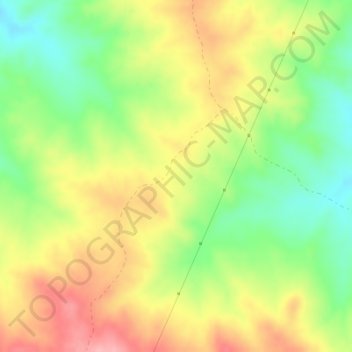 Topografische Karte El Endrinal, Höhe, Relief