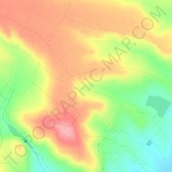 Topografische Karte Valle de Requejo, Höhe, Relief