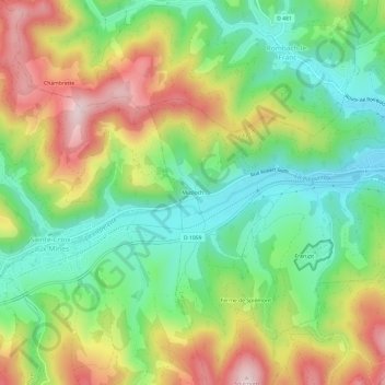 Topografische Karte Musloch, Höhe, Relief