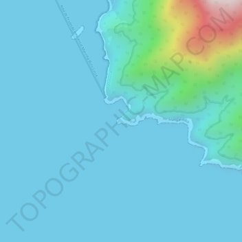 Topografische Karte Ponta do Arpoador, Höhe, Relief