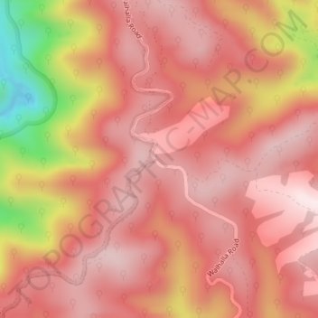 Topografische Karte Kellys, Höhe, Relief