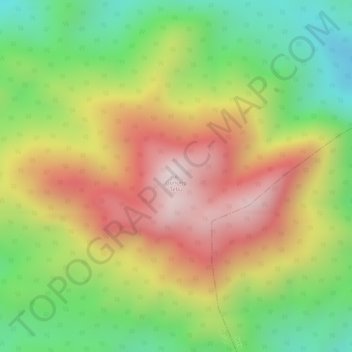 Topografische Karte Gunung Tebu, Höhe, Relief