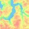 Topografische Karte Ямало-Ненецкий автономный округ, Höhe, Relief