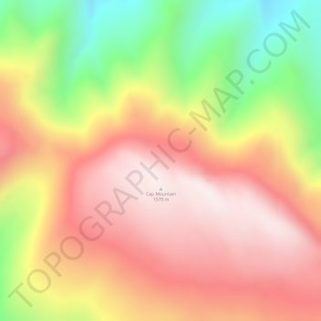 Topografische Karte Franklin Mountains, Höhe, Relief