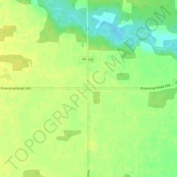 Topografische Karte Stephenfield, Höhe, Relief