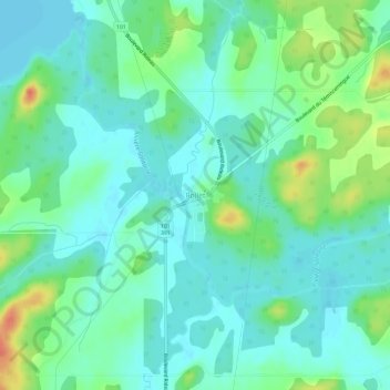 Topografische Karte Rollet, Höhe, Relief