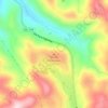 Topografische Karte Smoky Mountain, Höhe, Relief