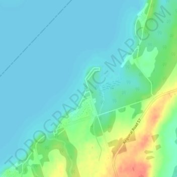 Topografische Karte Scugog Point, Höhe, Relief