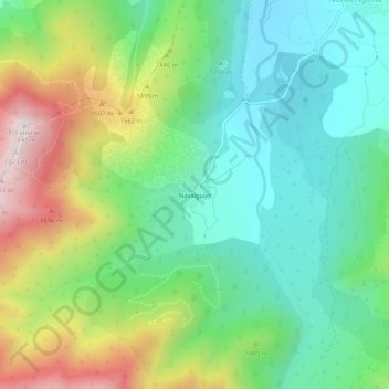 Topografische Karte Navalguijo, Höhe, Relief