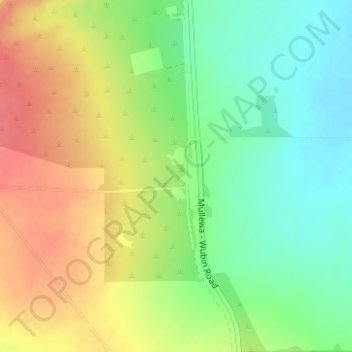 Topografische Karte Caron, Höhe, Relief