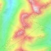 Topografische Karte Piz Corviglia, Höhe, Relief